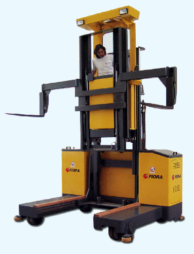 Manup style sideloader provides the operator with the best view of the load