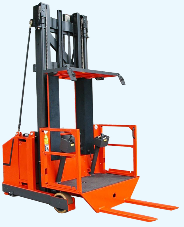 EV 1000  fixed fork open cab order picking forklift