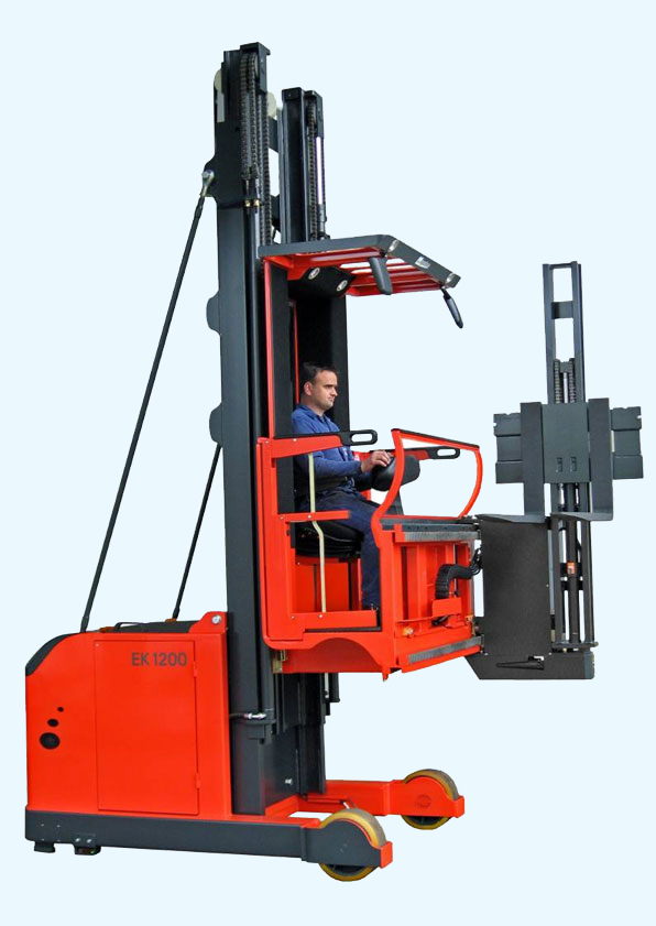 The EK series represents the most versatile line up of turret style forklifts