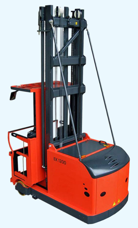 EK turret manup order selecting forklift