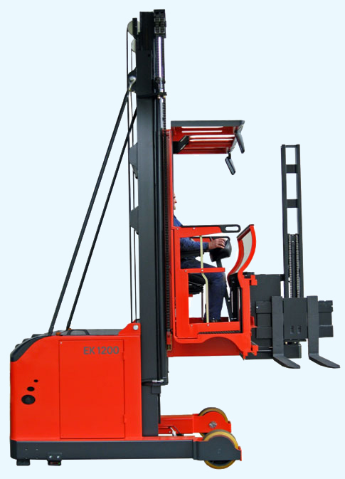 EK forklift side profile view