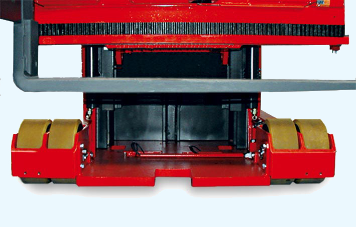 Dual front load wheels decrease psi