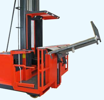 Roll handling order selecting forklift