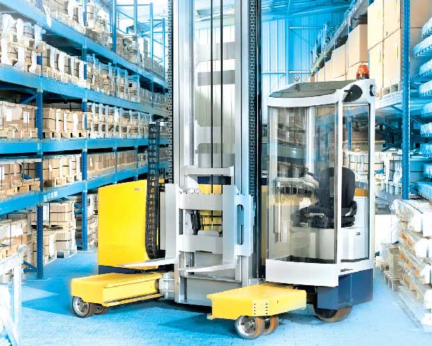 MultiLifter sideloading all directional 4 wheel steer forklift